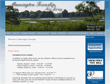 Tablet Screenshot of manningtontwp.com